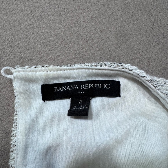 Banana Republic Cream with gold and gray accents textured Dress - Picture 3 of 6